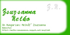 zsuzsanna melko business card